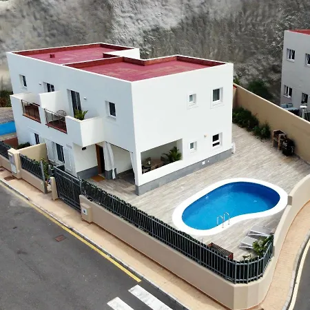 Luxury San Borondon Private Heated Pool Free Car Except Christmas Willa Costa Adeje (Tenerife)